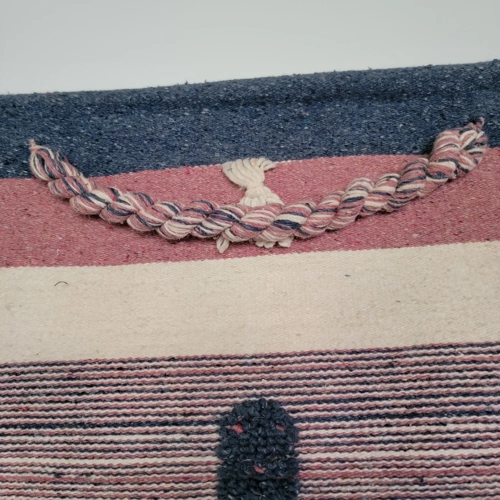 VTG Southwestern Woven Tapestry Wall Hanging Fiber Art Textile Saguaro Western